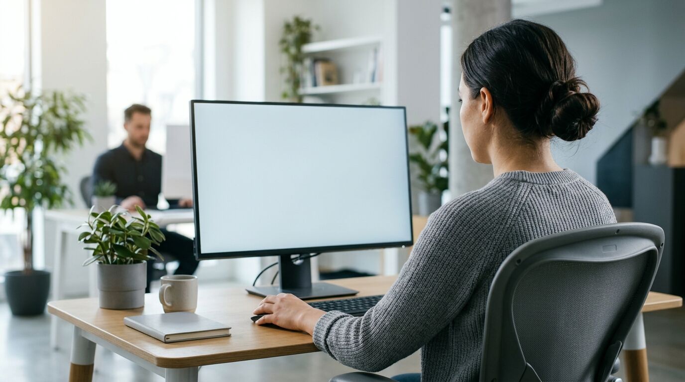 Employee benefits broker at a desk reviewing a renewal calendar and employer notes, using benefits broker sales automation to time follow-up