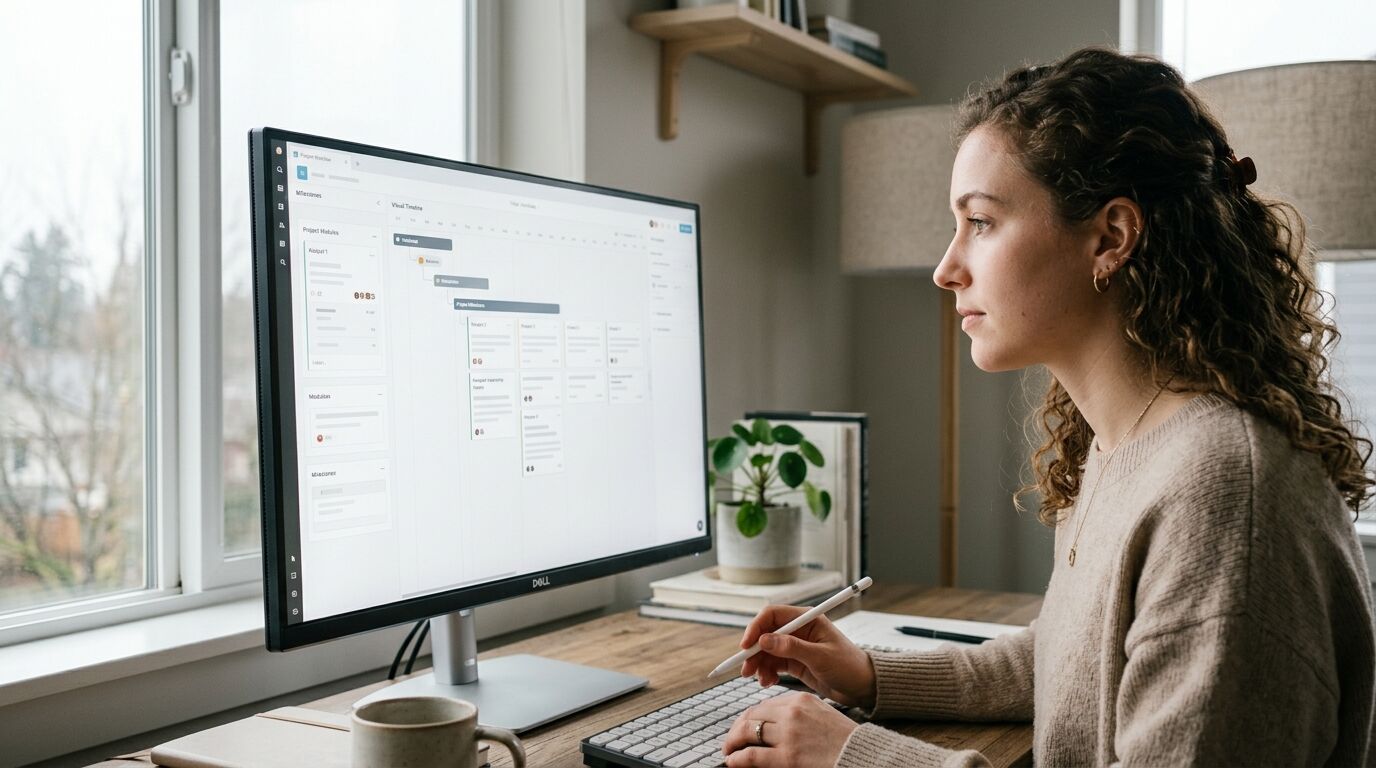 Recruiter on a headset working candidate and client pipelines on screen, the daily reality behind sales automation for recruiters